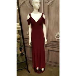 Betsy & Adam Cold Shoulder Gown